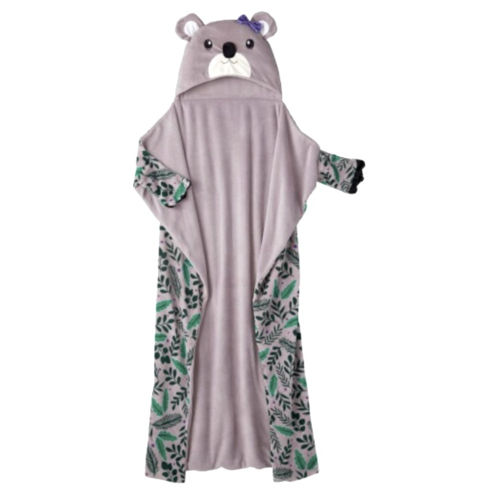 Holiday Home Kelsey Koala Hooded Throw. Included hand pockets. NWT